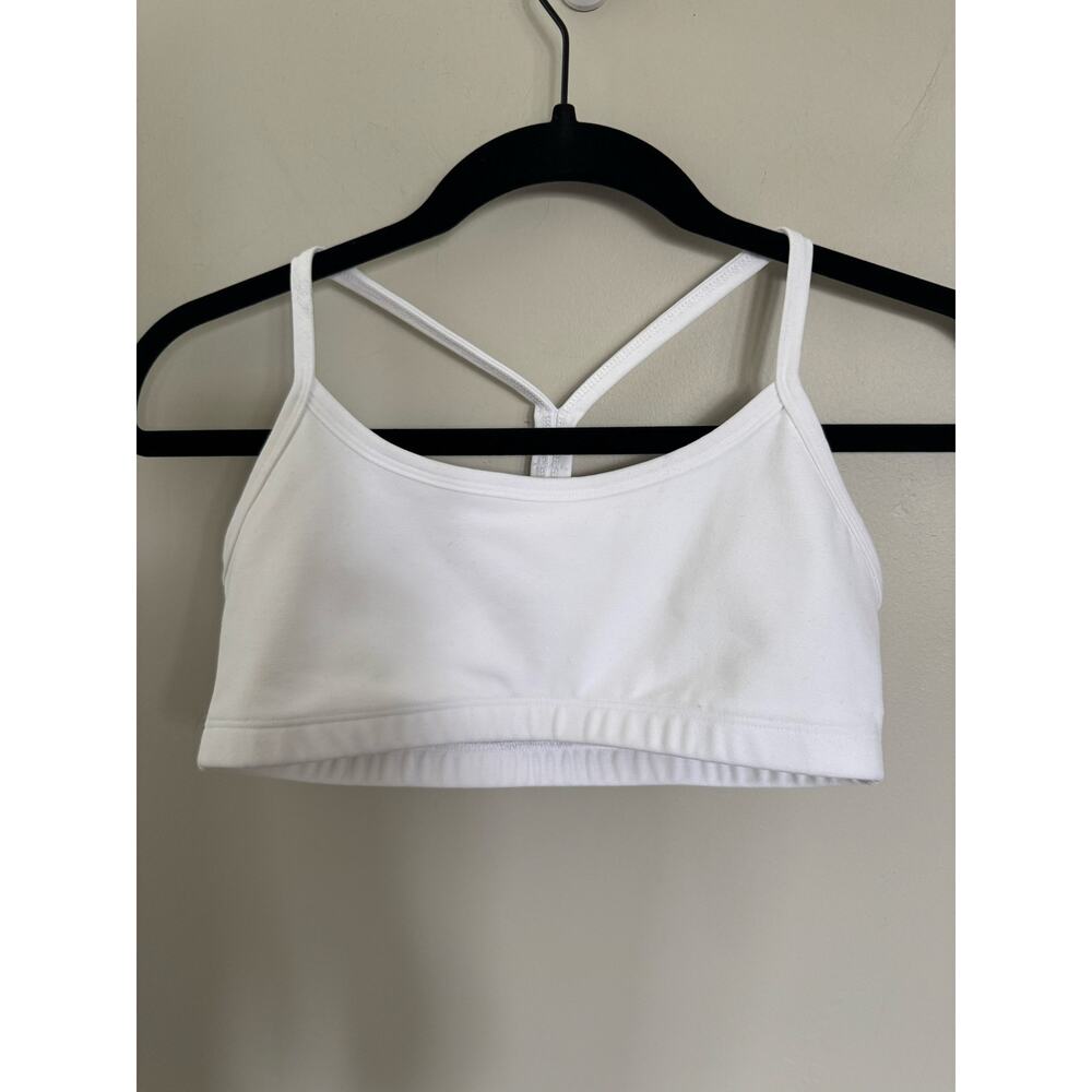NWOT Beyond Yoga Spacedye Slim Racerback Bra in Cloud White SZ M
